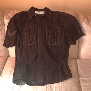 men's short sleeve dress shirt